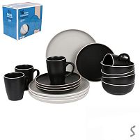 Набір столового посуду 16пр/наб (тарілка 26+20см, супниця 15см, чашка 420мл) Stenson MC5575-4