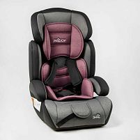 Автокрісло 36800 - VL "JOY", колір - сіро-рожевий, універсальне, з бустером, група 1/2/3, вага дитини від 9-36 кг, в пакеті