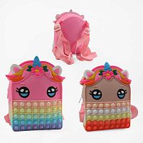 Рюкзак C 69399 ВИДАЄТЬСЯ ТІЛЬКИ МІКС ВИДІВ, силіконовий, попіт, в пакеті