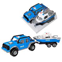 Джип поліцейський "Титан" 40090 "Tigres", довжина з катером 70 см, в плівці