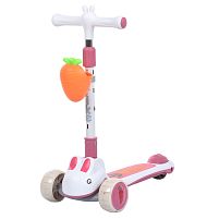 Самокат триколісний iTrike JR3-179-P (колеса: передні Ø4.33"/заднє Ø3.15"/PU, рама: пластик, підсвітка, до 25 кг)