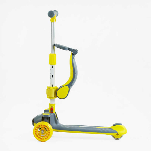 Самокат-беговел триколісний Skyper J-06118 (колеса: Ø4,92"/PU, рама: алюміній/складна, сидіння, захісний бампер, батьківська ручка, до 25 кг) фото 5