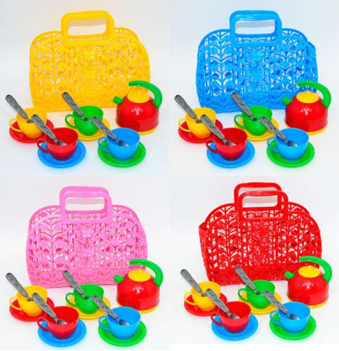 Корзина с набором посуды 1608 (8) "ТЕХНОК"