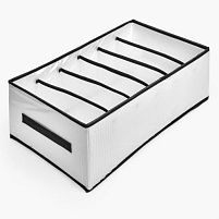 Коробка-органайзер для зберігання білизни 6від 44*25*17см Stenson 4425176J-WHITE