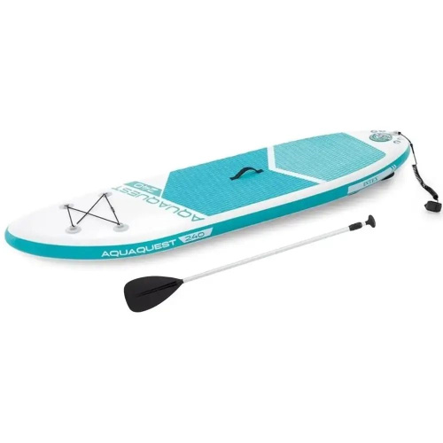 Надувна дошка для серфінгу (SUP-борд) Aqua Quest 240 Intex 68241 (13*76*240 см., весло, ліш, насос, сумка, до 120 кг.) фото 2