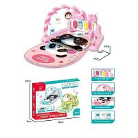 Килимок 1003 розмір килимка - 76х56 см, висота дуги - 38 см, ростомір, піаніно, мелодії, підсвічування, 5 підвісок — брязкалець, в коробці