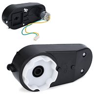 Картинка  Редуктор колеса в зборі з мотором для дитячого електромотоцикла Bambi Racer M 6262-GEAR BOX (12V, RPM15000, отвір під вісь: Ø10 мм, ↔17 см) магазин cd-market