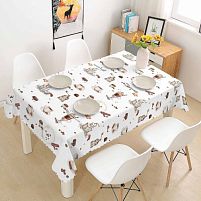 Скатертина-клейонка ПВХ 3-хсл. глянсова на тканевій основе GlossyN 1.37*20м Stenson MA-5908