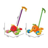 Каталка 198-13 2 види, "Омар", брязкальця, висота 38 см, в пакеті