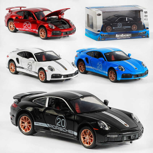 Машина LF-01232 "Авто Експерт", 4 кольори, металопластик, 1:32, світло, звук, інерція, відчиняються двері, капот, в коробці, МІКС