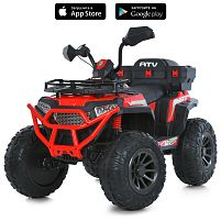 Електроквадроцикл дитячий Bambi Racer M 6132EBLR-3 (колеса: 15"/EVA, акк. 12V/10Ah, мотор: 4*35V/12V/18000W, до 7 км/г, до 30 кг)