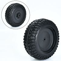 Колесо для дитячого електромобіля Bambi Racer M 6108-EVA-WHEEL (задні та переднє однакові, Ø28 см/↔10.5 см/EVA, адаптер під редуктор)