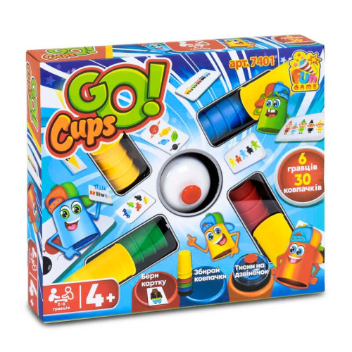 Настільна розважальна гра "Go Cups" 7401 (12/2) "FUN GAME", в коробці