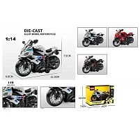 Мотоцикл H 7788-8 металопластик, інерція, масштаб 1:14, в коробці, ВИДАЄТЬСЯ МІКС