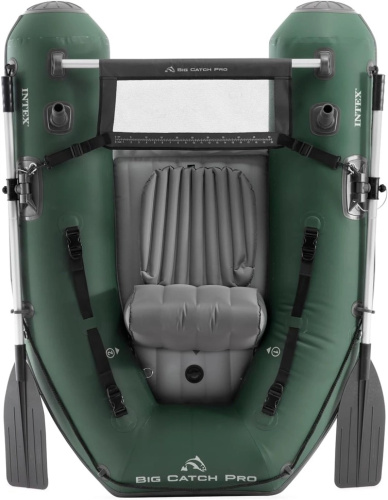 Човен надувний Intex 68381 «Big Catch ProTM» (38*119*165 см, гребний, одномісний, двокамерний, весла ↔137 см, надувне дно, до 140 кг) фото 5