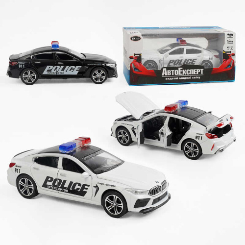 Машинка 20087 "Авто Експерт" 2 види, металопластик, 1:32, звук, світло, інерція, відкриваються двері, в коробці