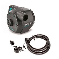 Насос електричний Intex 66644 «Quick-Fill» (живлення: мережа 220V/200W, 1100 л/хв, 0.68 бар., 3 насадки, надування/здування)
