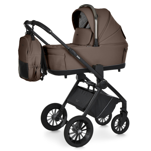 Коляска дитяча прогулянкова El Camino ME 1100-2 Hot Chocolate (розкладена: 59*101*109 см, складена: 40*59*68 см, колеса: 7.87"/11"/PU, до 22 кг)