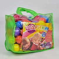 Набір м'ячів для дитячих ігрових центрів M-Toys 12024 (Ø 8 см., 100 шт. в сумці)