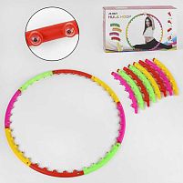 Обруч масажний С 44837 розбірна конструкція, магнітні масажні кульки, в коробці