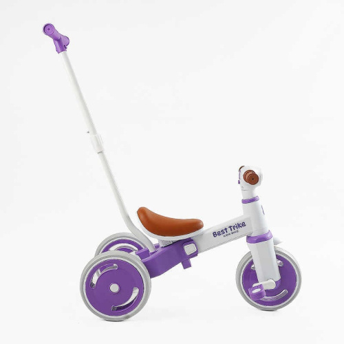 Велосипед дитячий триколісний Best Trike LB-10571 (колеса: переднє Ø10"/задні: Ø8"/гума, рама: нейлон, батьківська ручка, до 25 кг) фото 2