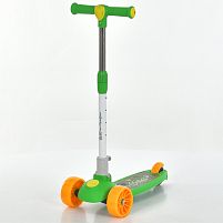 Самокат триколісний iTrike JR3-185-GR (колеса: передні Ø4.33"/заднє Ø3.15"/ПВХ, рама: пластик/складна, до 25 кг)
