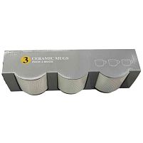 Чашки "Essential" 3шт/наб 250мл Stenson R37287-7