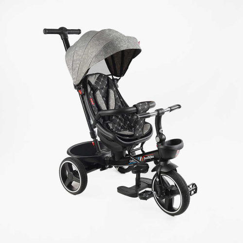 Велосипед дитячий триколісний Best Trike 6390 – 18-698 «Oscar» (колеса: переднє Ø10"/задні: Ø8"/PU, рама: сталь, батьк. ручка, нахил спинки, до 25 кг)