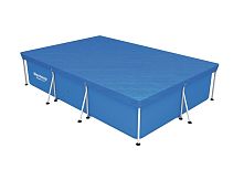 Тент (накриття) Bestway 58106 (для прямокутних каркасних басейнів ▭ 201*300 см, фактичний розмір: 240*345 см)