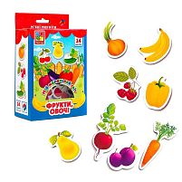 Набір магнітів "Мій маленький світ. Фрукти, Овочі" VT3106-11 укр "Vladi Toys"