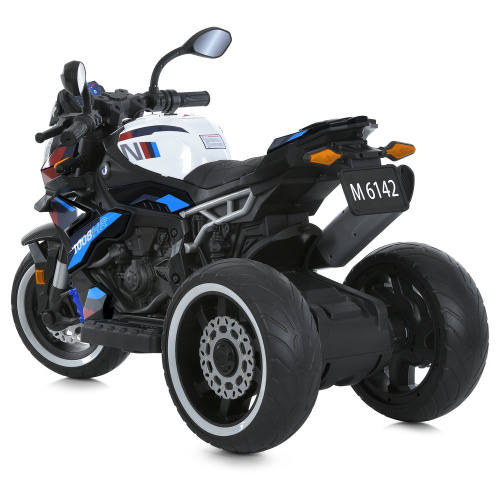 Електромотоцикл дитячий Bambi Racer M 6142EL-2 (колеса: EVA, акк. 12V/7Ah, мотор: 2*25W/12V/RPM16000, до 7 км/г, до 30 кг) фото 6