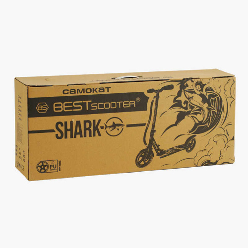 Самокат двоколісний дитячий Best Scooter SH-10865 «SHARK» (колеса: Ø7.9"/PU, рама: алюміній/складна, до 70 кг) фото 2