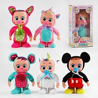 М`яка інтерактивна іграшка C 62899 5 видів, звук, плаче, сміється, ходить, висота 31 см, в коробці, ВИДАЄТЬСЯ ТІЛЬКИ МІКС ВИДІВ