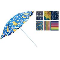 Пляжний зонтик 2.4м срібло Stenson (MH-0041)