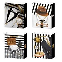 Пакет подарунковий паперовий L "Men's style" 30*41*11см Stenson R32896-L