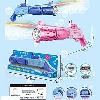 Автомат з мильними бульбашками 456-3 A акумулятор 3.7 V, підсвічування, пляшечка із мильною рідиною, в коробці