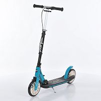 Самокат дитячий Trike SR2-090-B (двоколіісний, колеса: PU, Ø195 мм, кермо: складане, висота 81-101 см, гальма: передне ручне, задне ножне, блакитний)