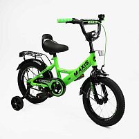 Велосипед дитячий двоколісний Corso MX-19800 «Maxis» (колеса Ø14"/гума, рама: сталь, допоміжні колеса, гальмо ручне, від 4 років)