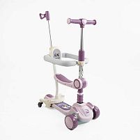 Самокат триколісний Skyper GH-31692 (5в1, колеса: передні Ø125 мм/заднє Ø100 мм/страхувальні/PU, батьківська ручка/захисний бампер/підсвічування)