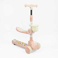 Самокат-беговел триколісний Skyper FM-7030/08 (колеса: передні Ø4.92"/PU/заднє Ø3,15"/PU, рама: пластик/складна, сидіння, кошик, до 25 кг)