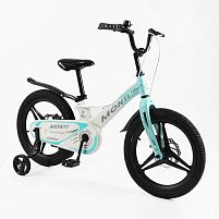 Велосипед дитячий двоколісний Corso MT-18478 «Monti» (колеса Ø18"/гума, рама: магній, допоміжні колеса, гальмо ручне, від 6 років)