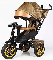 Велосипед 3-х кол. 8066 / 910-25 BestTrike "Perfetto" поворотне сидіння, колеса гумові безкамерні, кошик, фара музична, USB, Bluetooth, в коробці