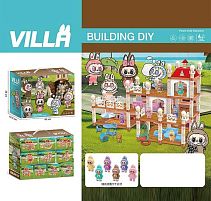 Будиночок 111-482 E герой, підсвічування, 3 режими, 2 фігурки, песик, ліжко, столик, стільчики, меблі, в коробці