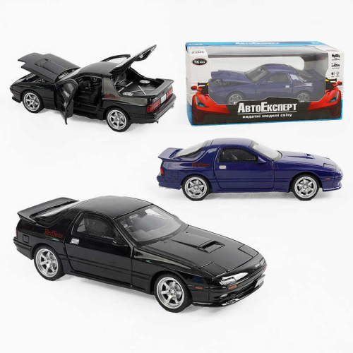 Машинка 36255 "Авто Експерт" 2 види, металопластик, 1:32, звук, світло, інерція, відкриваються двері, в коробці