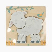 Пазли-вкладиші C 65023 дерев’яні, звірятко, в плівці