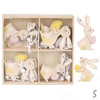 Фігурка-підвіска великодня "Easter Bunny" 12шт/уп 13*13см Stenson R33812