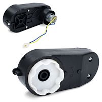 Рульовий редуктор для дитячого електромобіля в зборі з мотором Bambi Racer M 6256,M 6257-ST GEAR (12V, 5000RPM, вісь: Ø10 мм, ↔17 см)