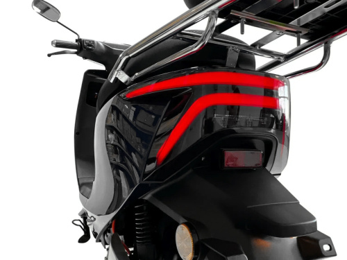 Електроскутер Aima GTX Black (колеса: Ø12", акб: 72V/30Ah/Li-ion/з'ємна, мотор: 2000W, пробіг на одному заряді до 80 км, до 70 км/год, чорний) фото 9
