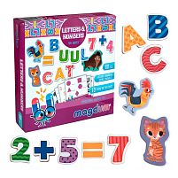 Магнітна гра "Letters & Numbers" ML4031-09 EN "Magdum", англ. мова, в коробці