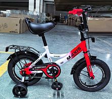 Велосипед дитячий двоколісний Corso MX-30625 «Maxis» (колеса Ø12"/гума, рама: сталь, допоміжні колеса, гальмо ручне, від 3 років)